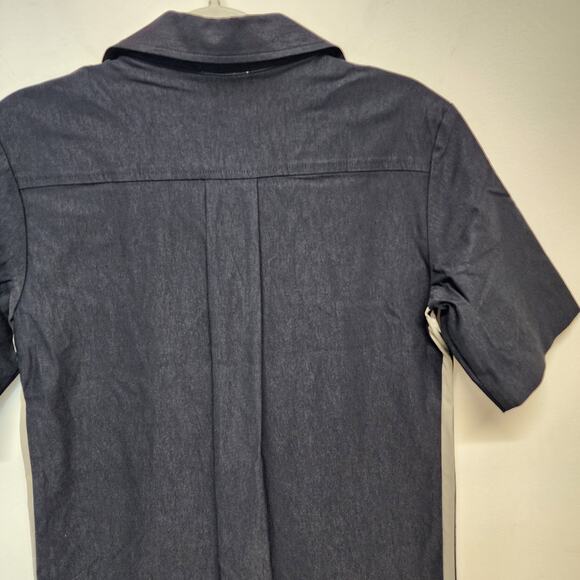 Jack & Jo Collared Dress Size M Blue Stretchy Short Sleeve Tennis Gorp Preppy - Picture 6 of 10